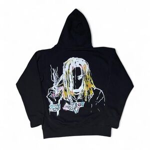 REVENGE X LIL DURK PAINTING HOODIE BLACK